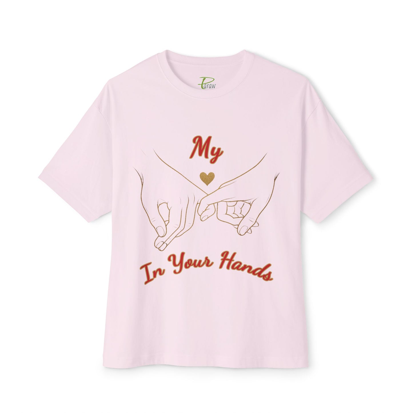 Unisex Oversized Boxy Tee - 'Love Connection' Graphic T-Shirt
