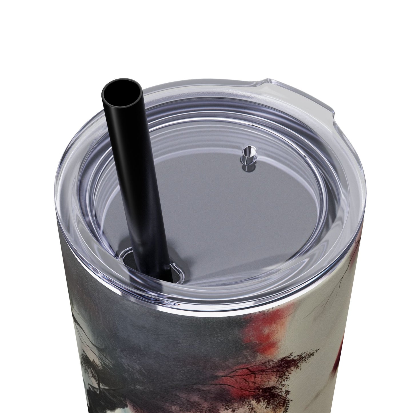 Skinny Tumbler with Straw, 20oz - Forest Insulated Tumbler