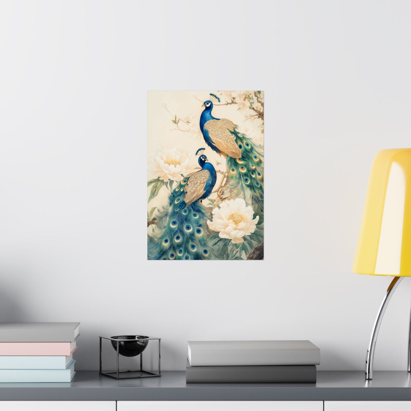 Matte Vertical Peacock Poster