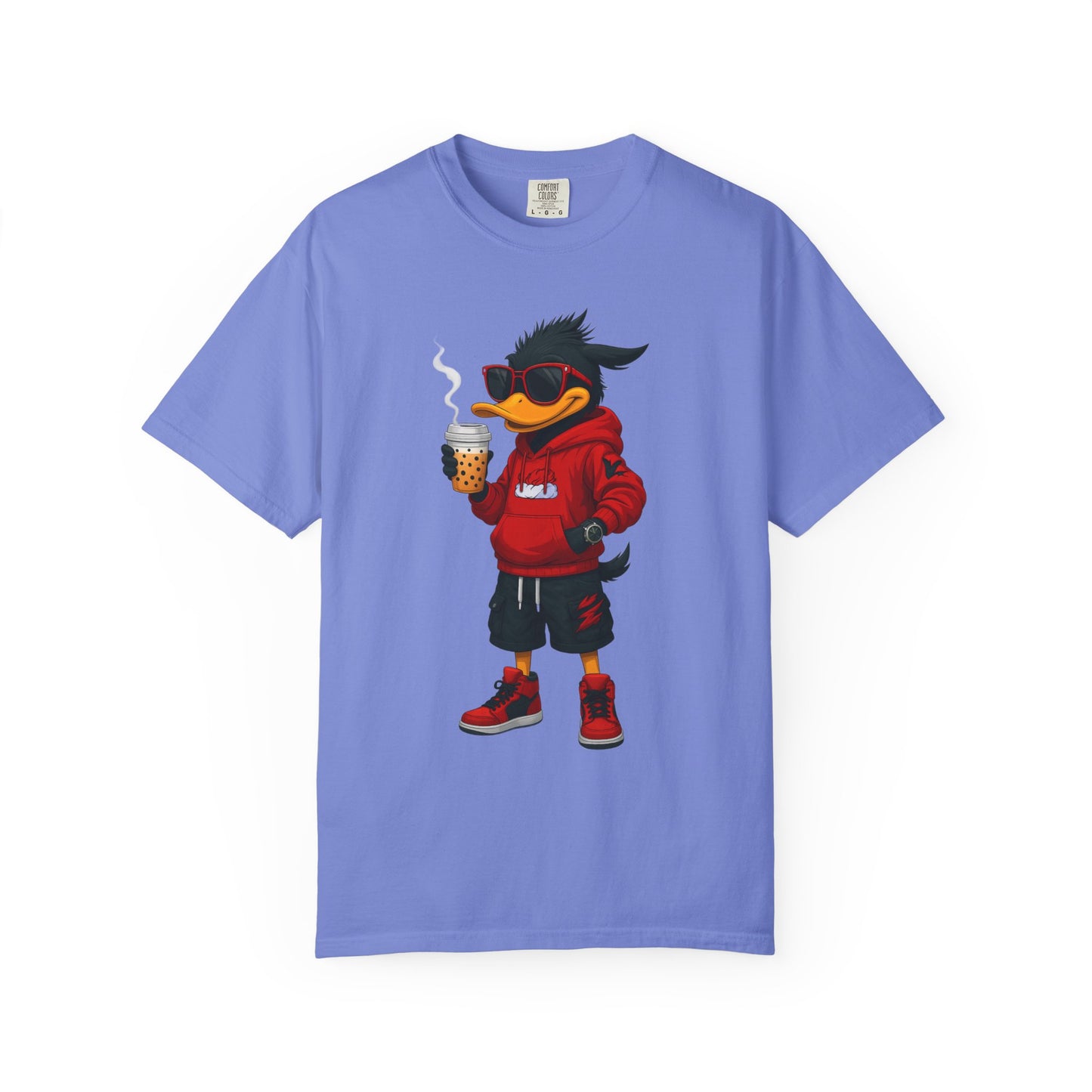 Cool Cartoon Duck Men's T-Shirt, Casual Graphic Tee, Fun Summer Shirt, Gift, Streetwear Style, Perfect for Parties