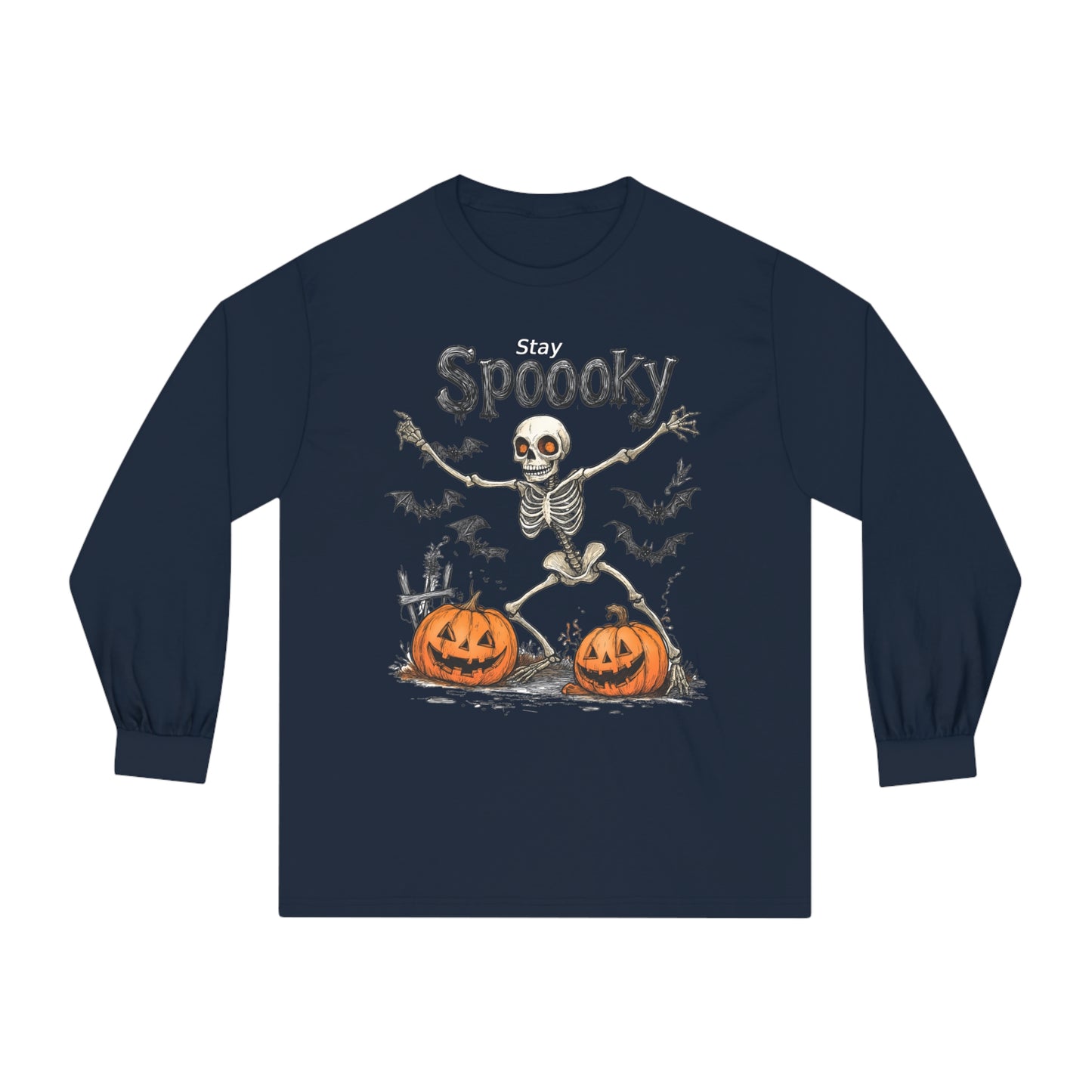 Unisex Classic Long Sleeve T-Shirt - Spooky Long Sleeve Tee