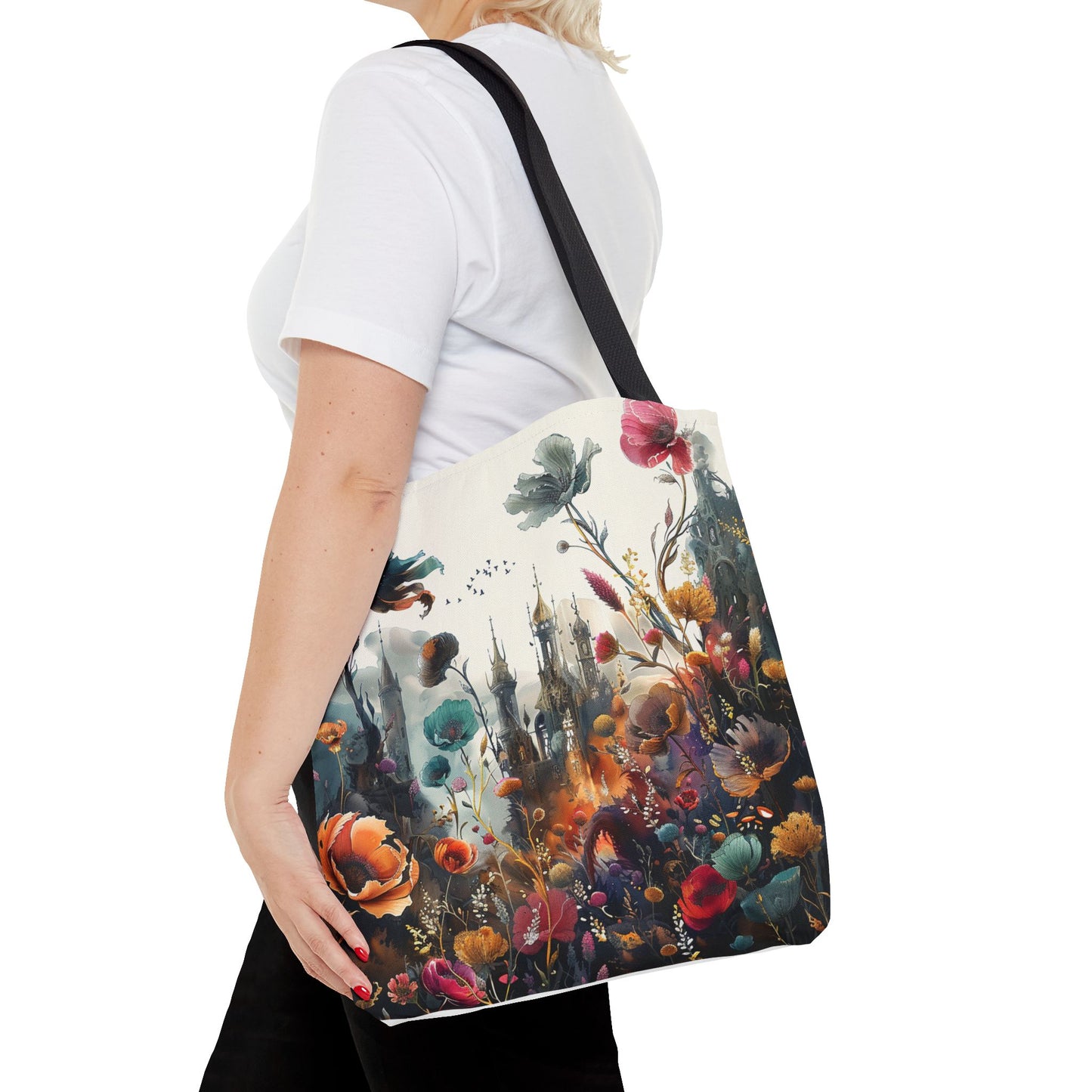 Nature and Castle Tote Bag - Two side print