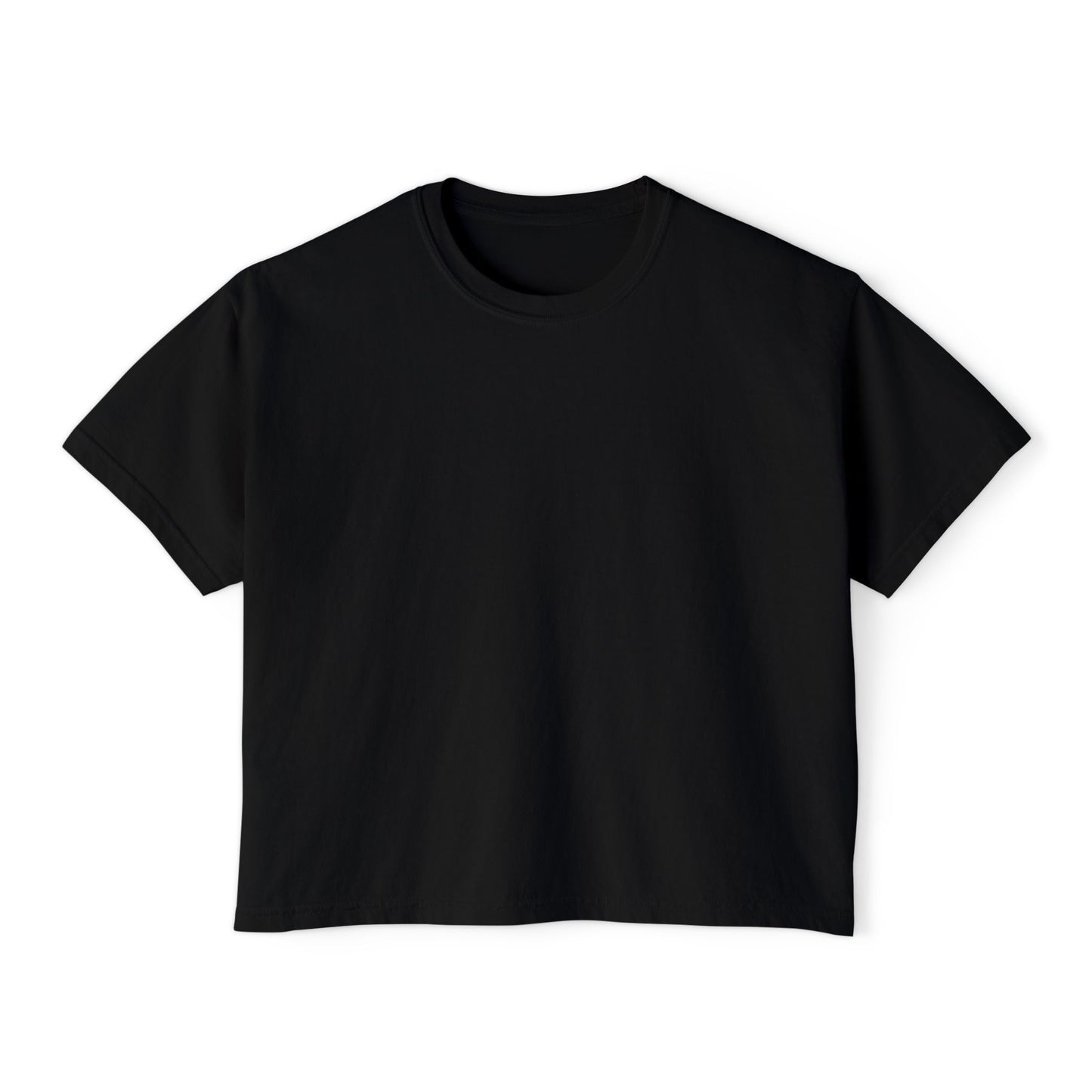 Artistic Women's Boxy Tee - Modern Graphic Top for Casual Style
