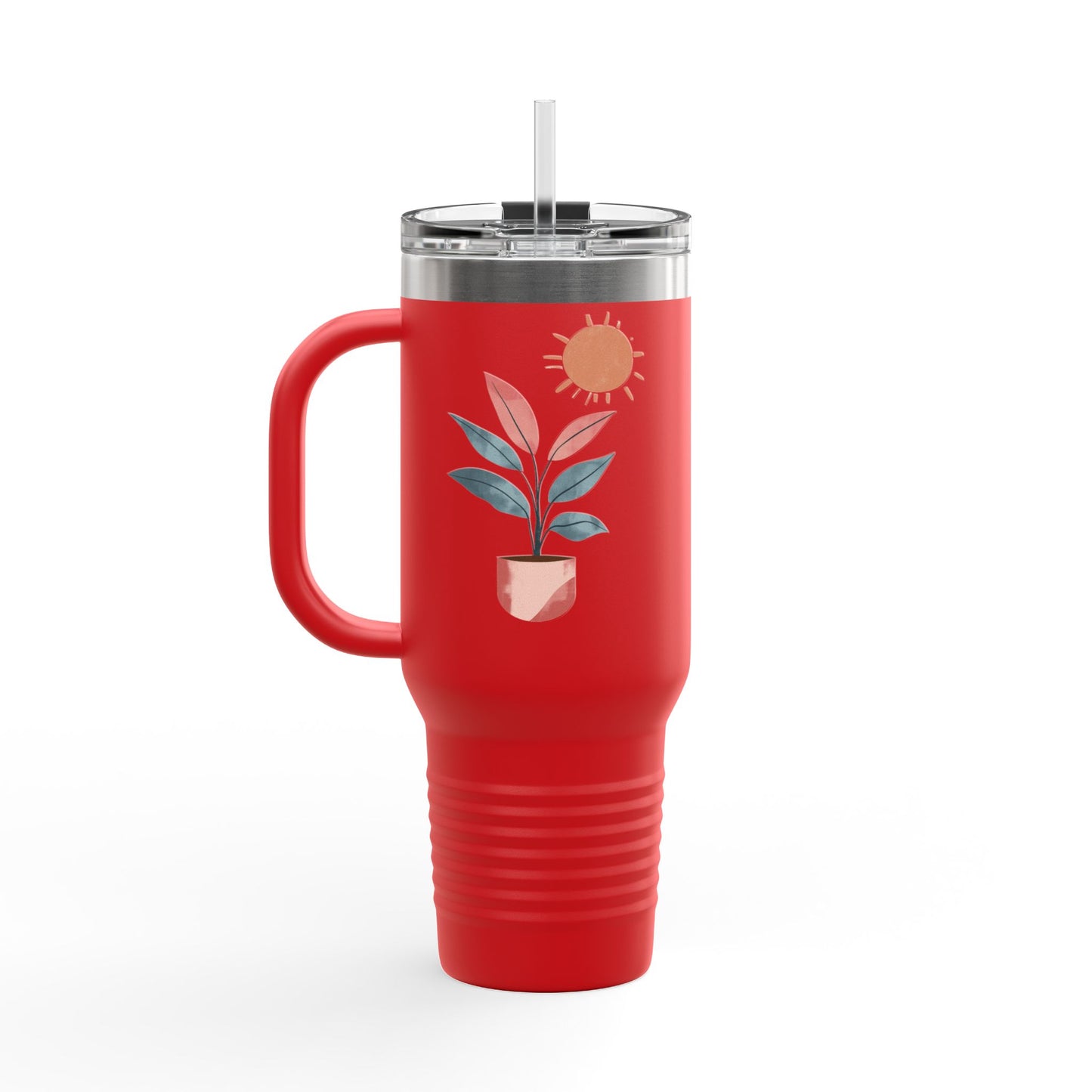 Insulated Travel Mug, 40oz - Peaceful Bloom Insulated Mug