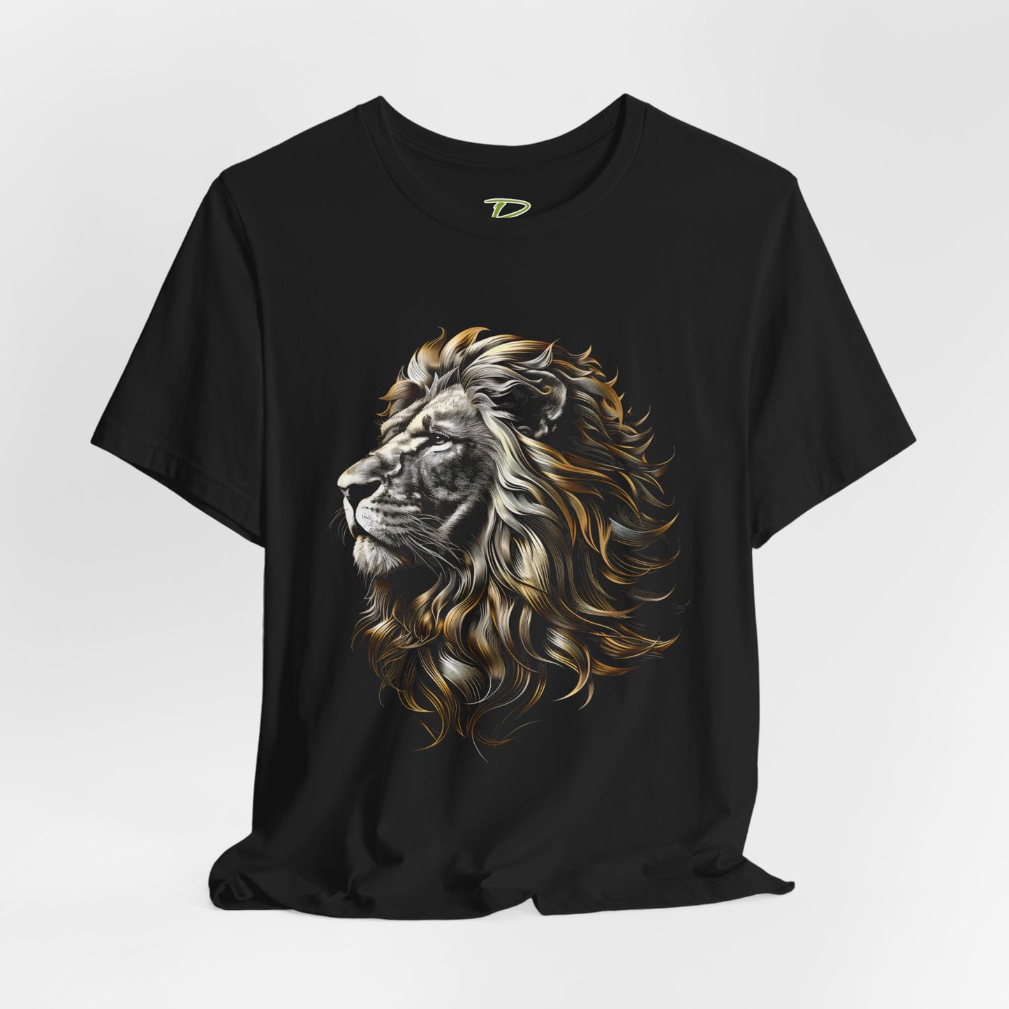 Regal Gold Lion 3D T-Shirt - Lion Tee