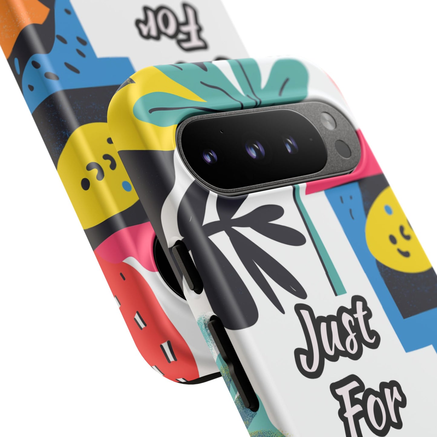 Colorful Phone Case with "Just For You" Design - Fun Gift, Unique Phone Accessory, Vibrant Design, Custom Gift Idea, Personal Touch