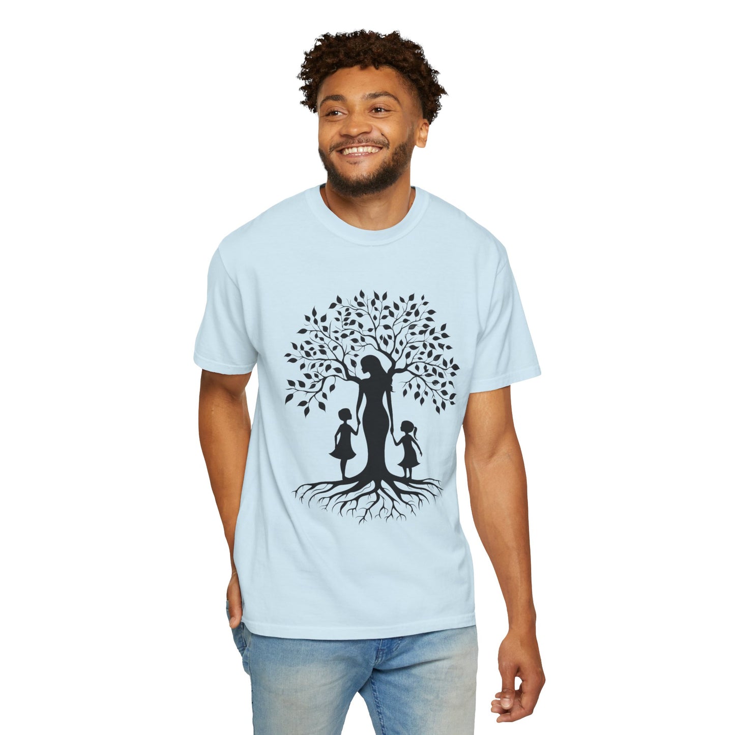 Nature-Inspired T-Shirt with Mom and Kids Design - Mother's day Gift - Birthday Gift