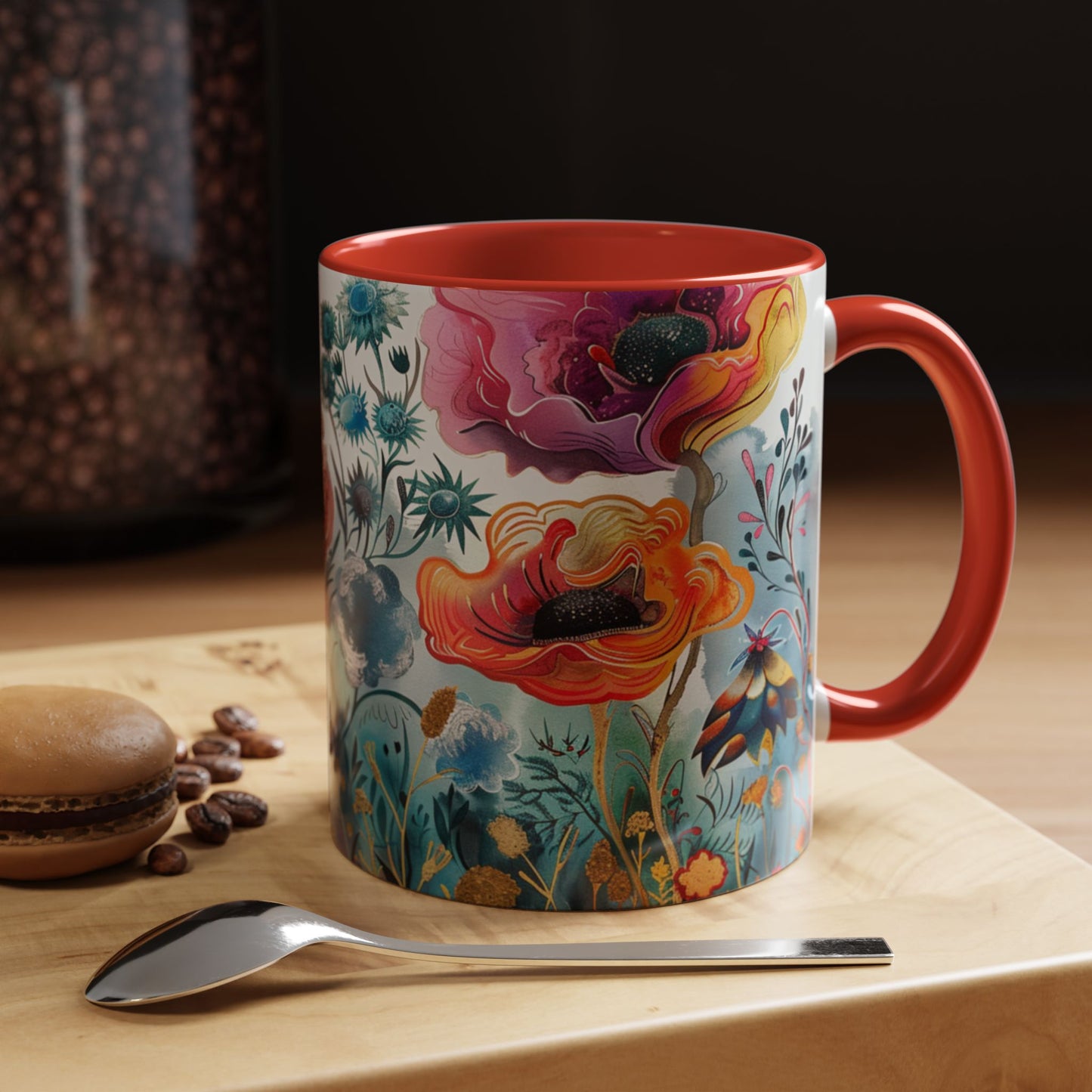Accent Watercolor Coffee Mug, (11, 15oz)