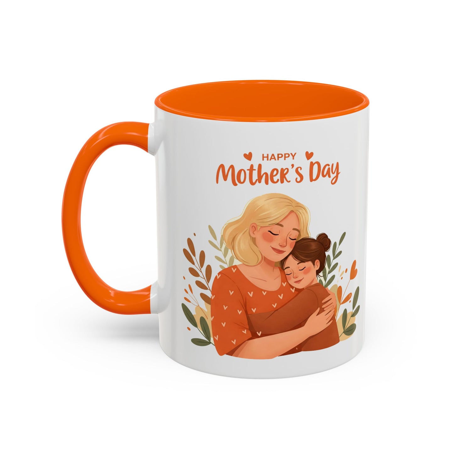 Happy Mother's Day Accent Coffee Mug - 11oz & 15oz, Perfect Gift for Moms