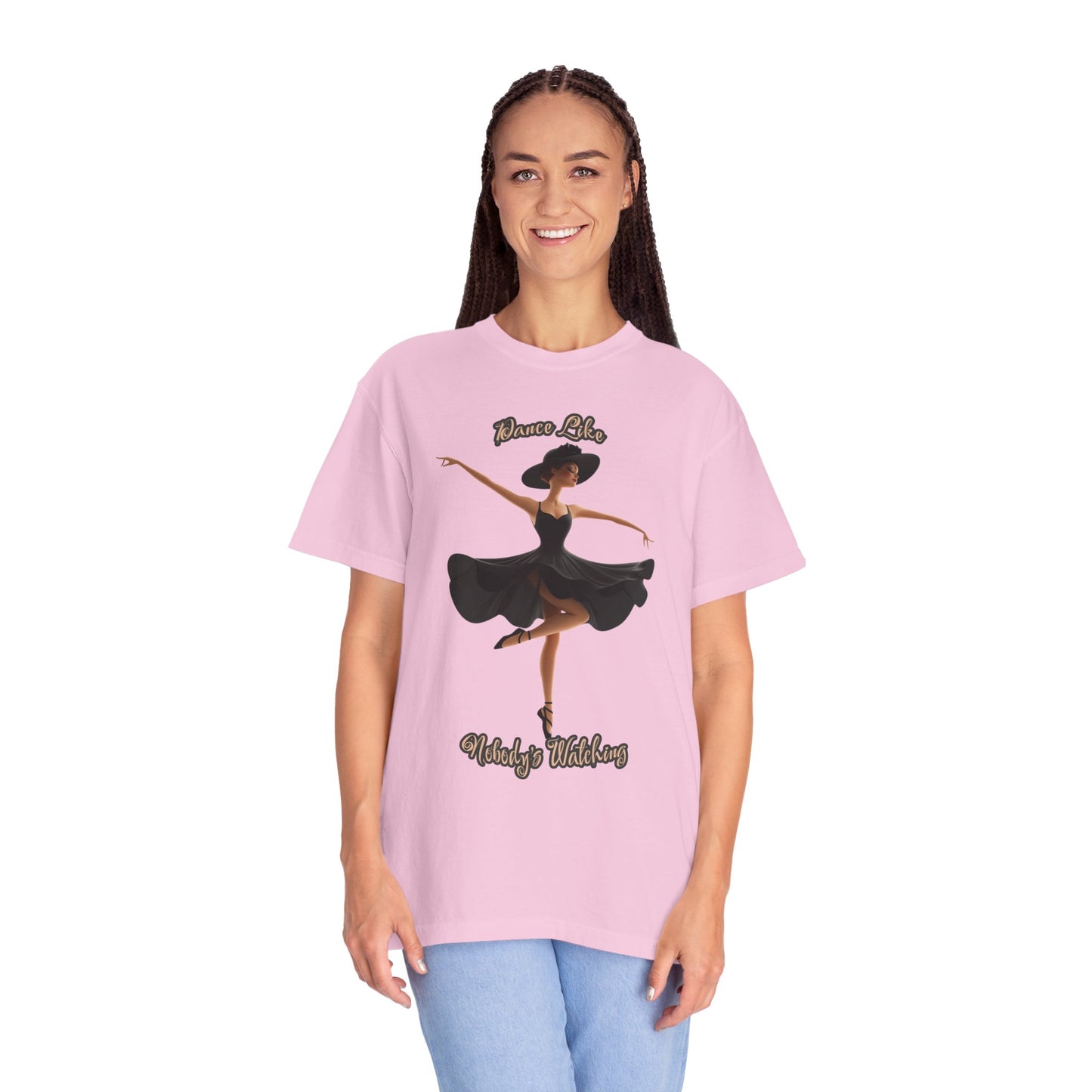 Ballet Inspired Woman's T-Shirt - 'Dance Like Nobody's Watching'