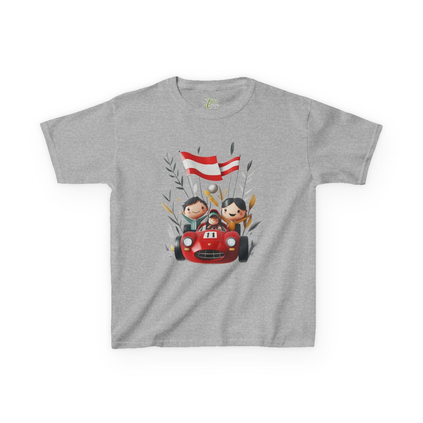 Youth Heavy Cotton™ Tee - Funny Race Car Graphic T-shirt for Kids