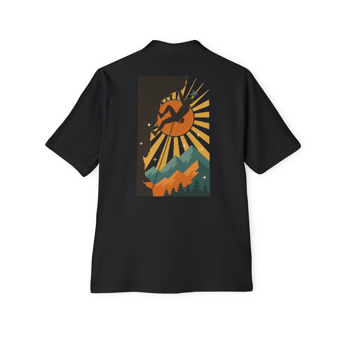 Climbing Adventure Men’s Polo - Casual Fit, Outdoor Wear
