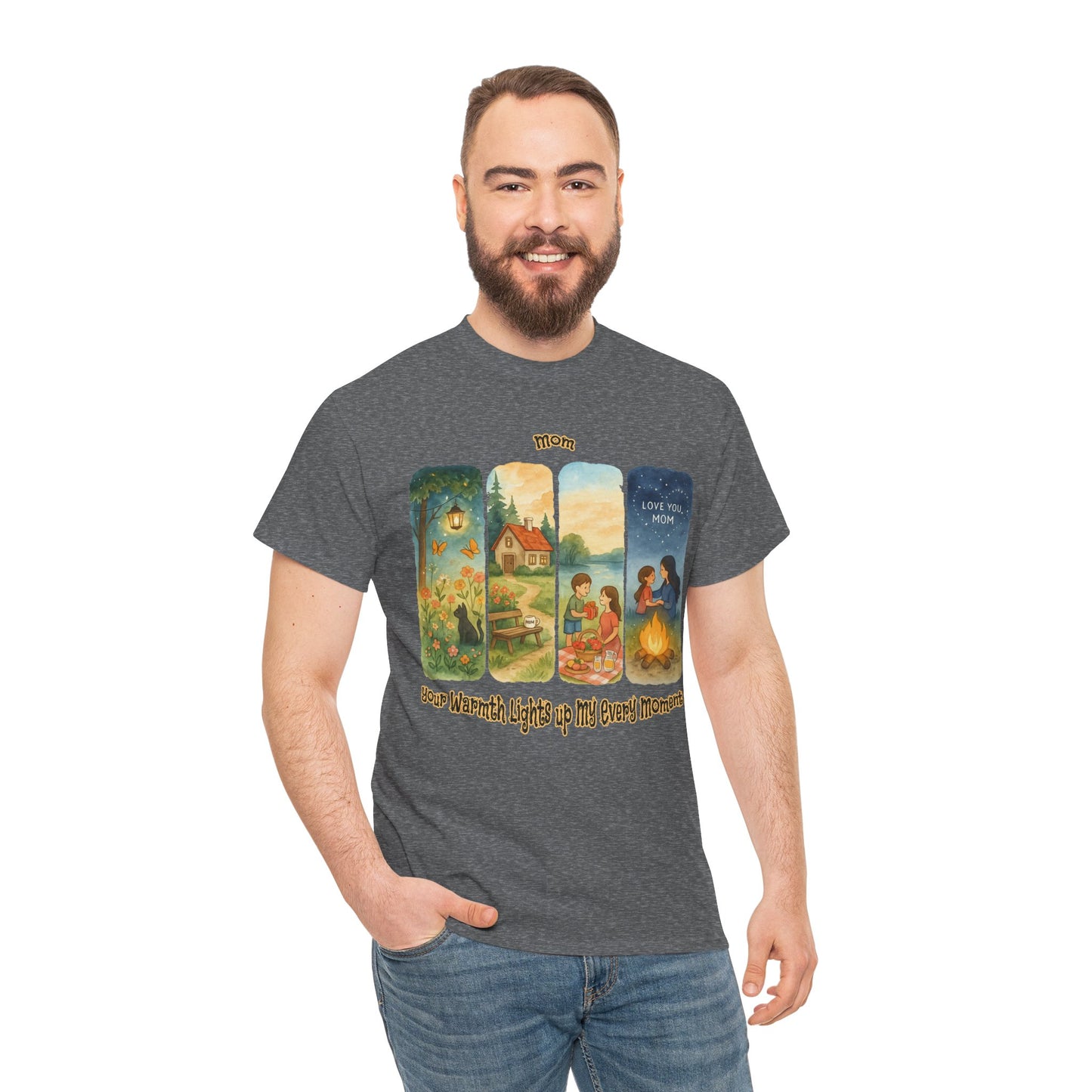 Mom Love Unisex Cotton Tee - Nostalgic & Heartwarming Gift for Mother's Day - Birthday Gift