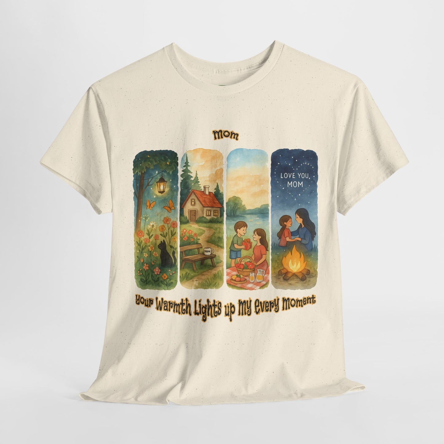 Mom Love Unisex Cotton Tee - Nostalgic & Heartwarming Gift for Mother's Day - Birthday Gift