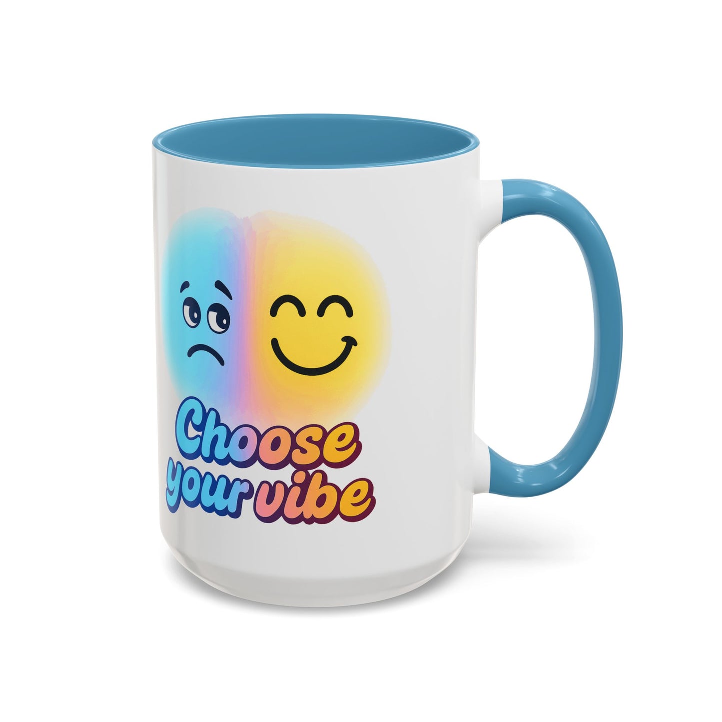 Choose Your Vibe Coffee Mug - Fun Accent Mug for Positive Energy, Happy Mood Gifts, Coffee Lovers, Unique Cup for Home or Office