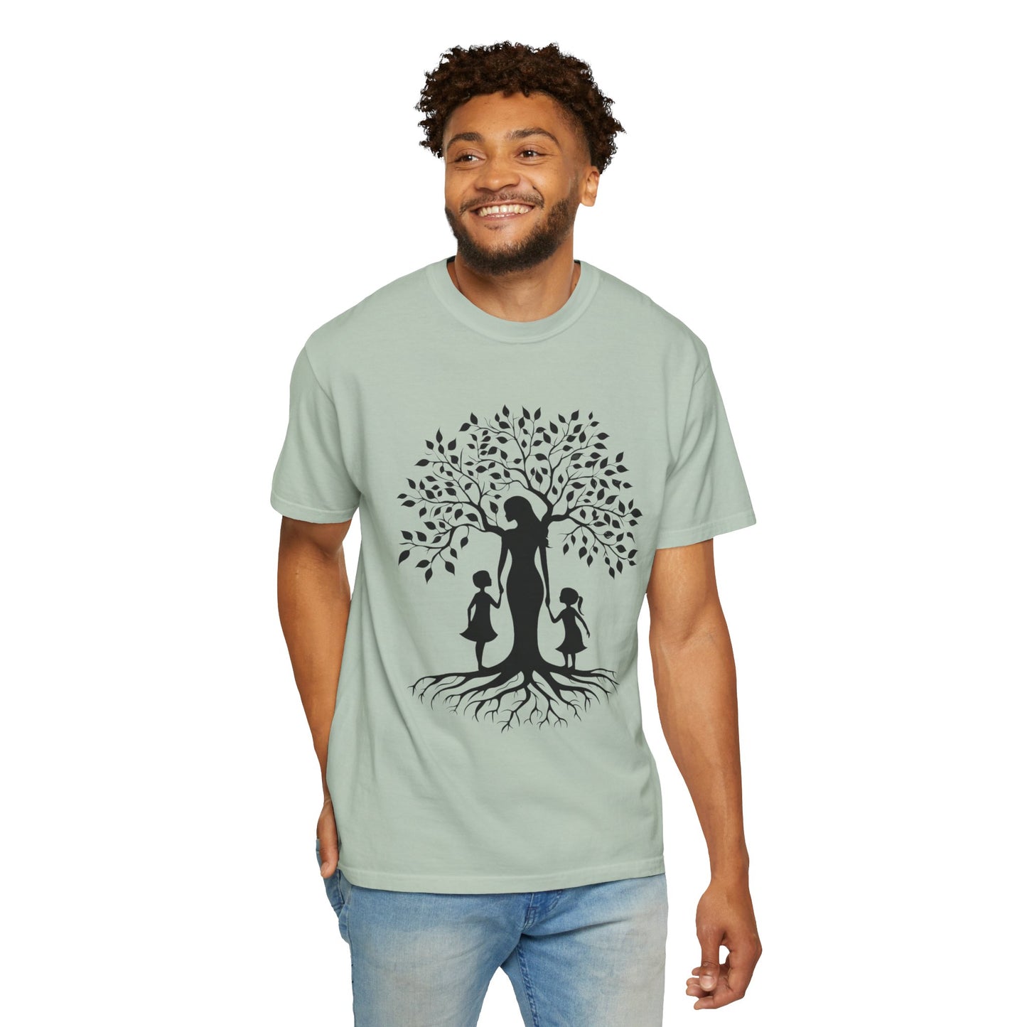 Nature-Inspired T-Shirt with Mom and Kids Design - Mother's day Gift - Birthday Gift