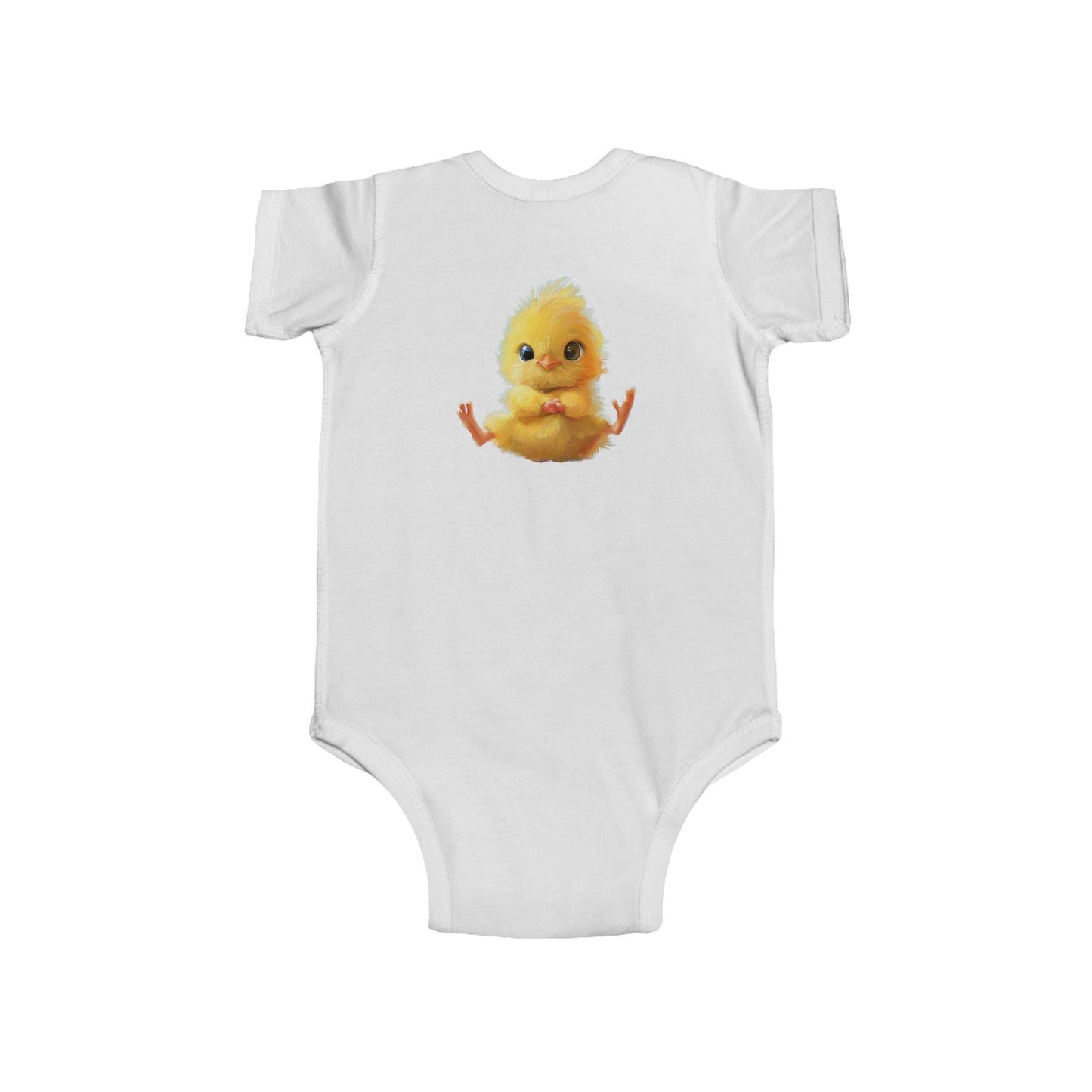 Cute Chick Infant Bodysuit - Adorable Baby Clothing for Spring Celebrations - Infant Fine Jersey Bodysuit