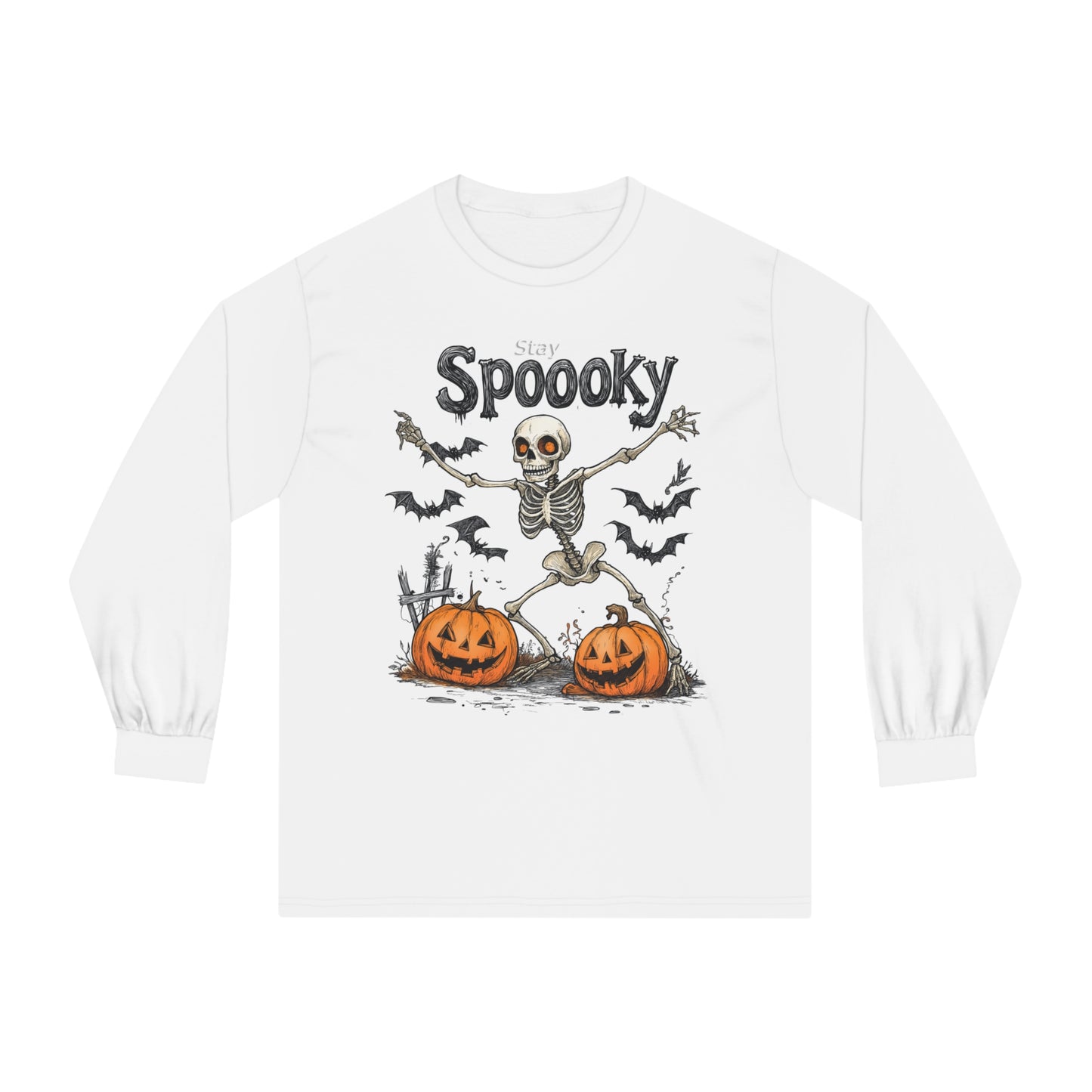 Unisex Classic Long Sleeve T-Shirt - Spooky Long Sleeve Tee