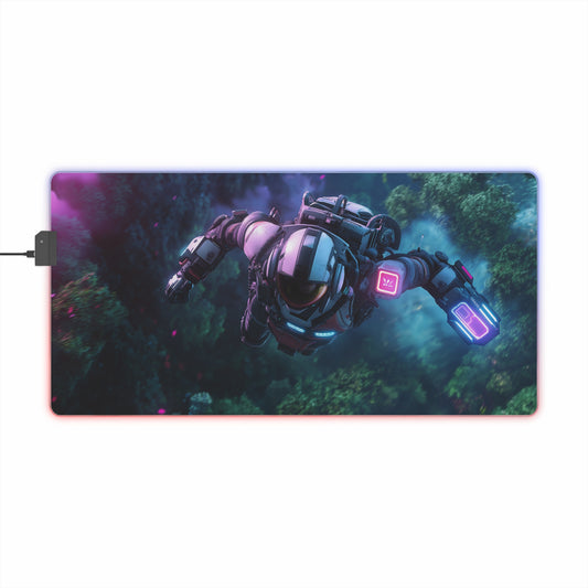 Astronaut LED Gaming Mouse Pad