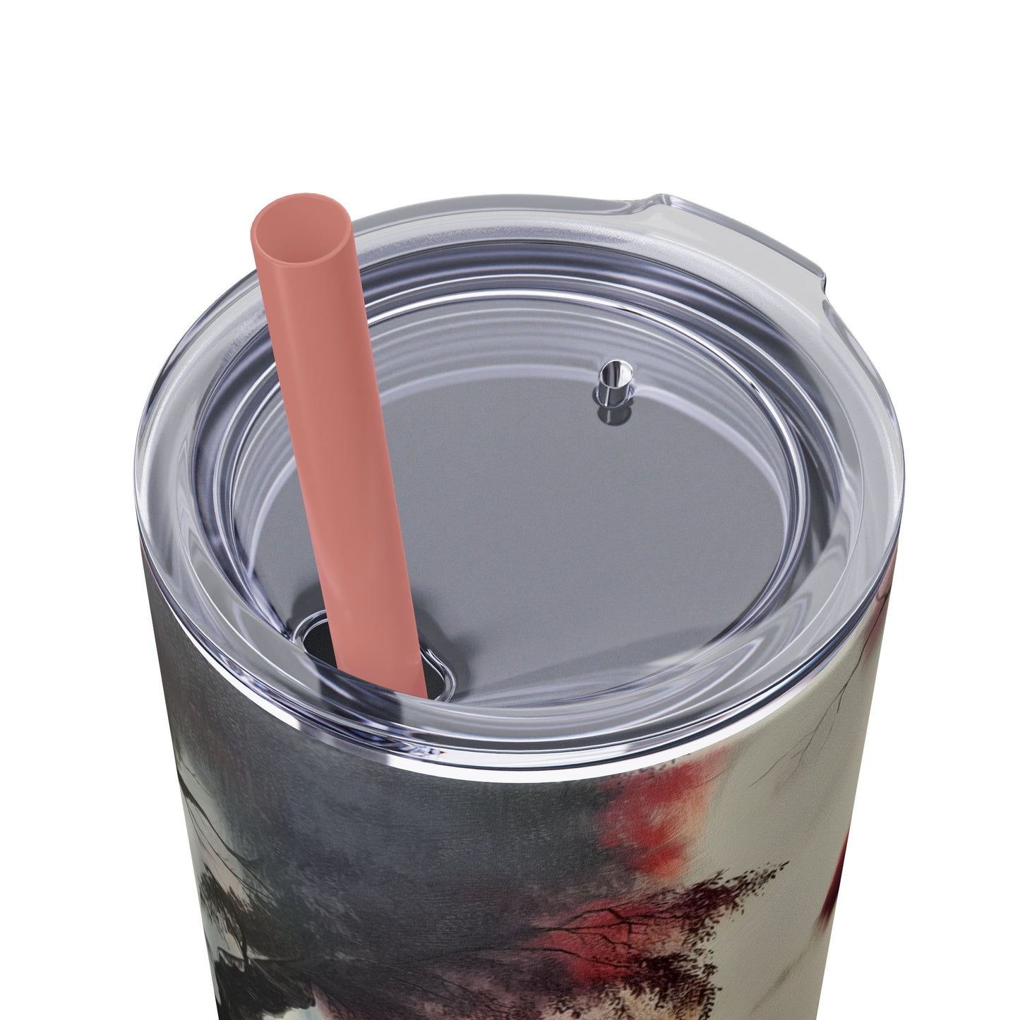 Skinny Tumbler with Straw, 20oz - Forest Insulated Tumbler