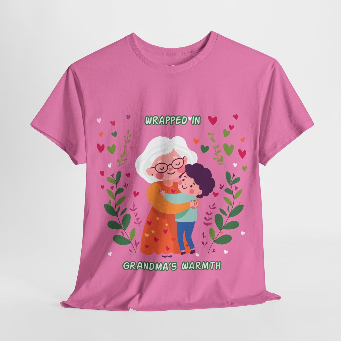 Grandma's Love Heavy Cotton Tee - Heartfelt Family Connection T-Shirt