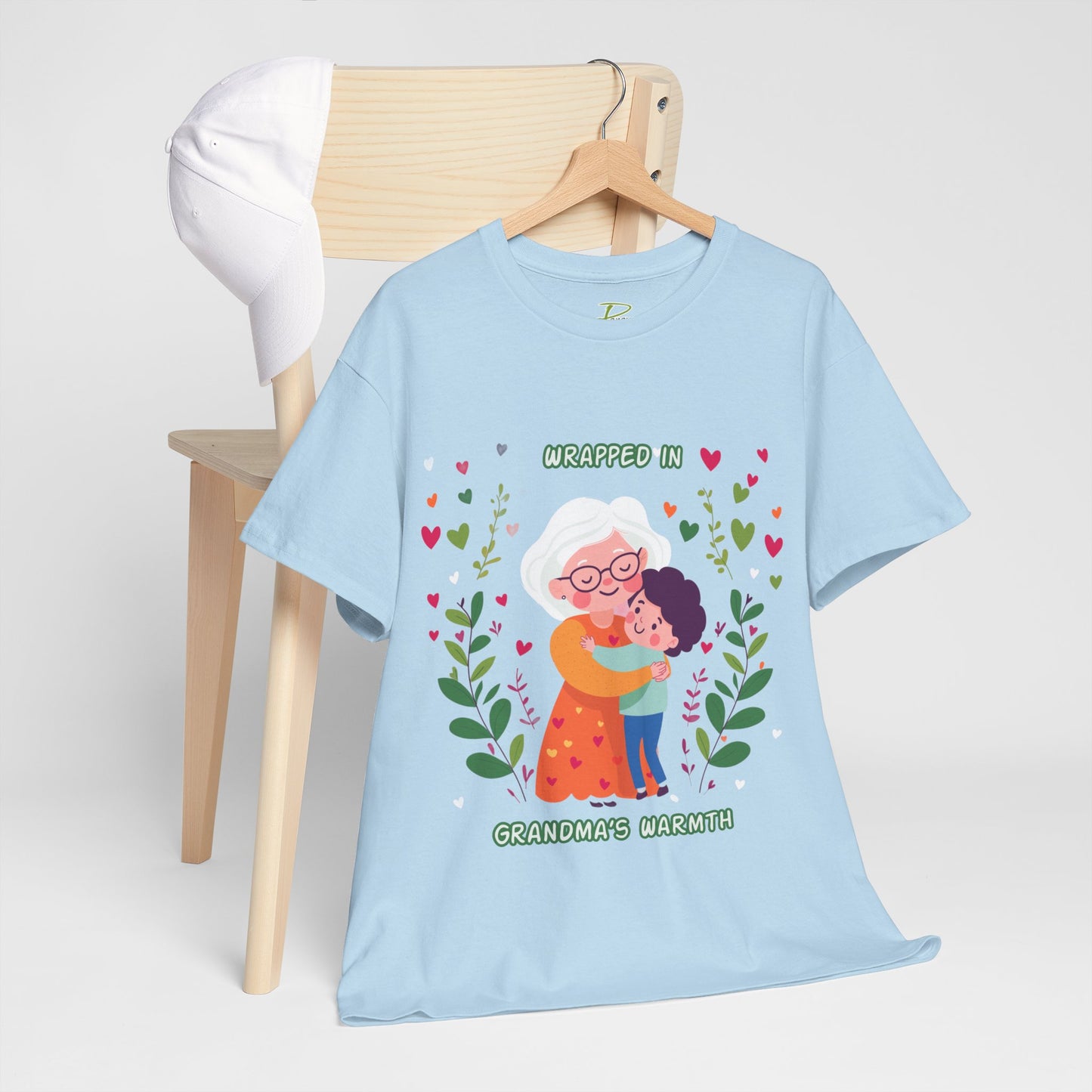 Grandma's Love Heavy Cotton Tee - Heartfelt Family Connection T-Shirt