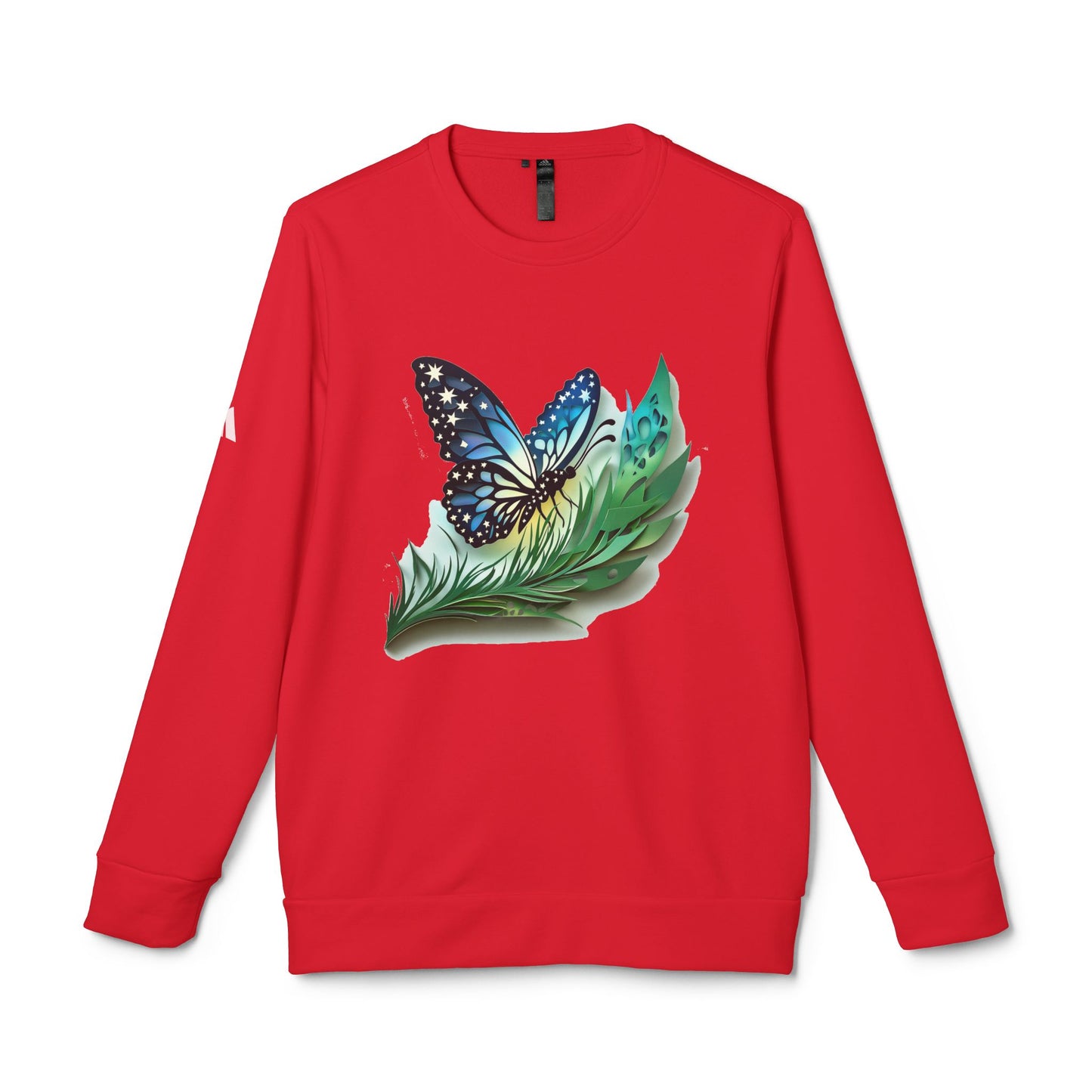 Butterfly Adidas Unisex Fleece Crewneck Sweatshirt