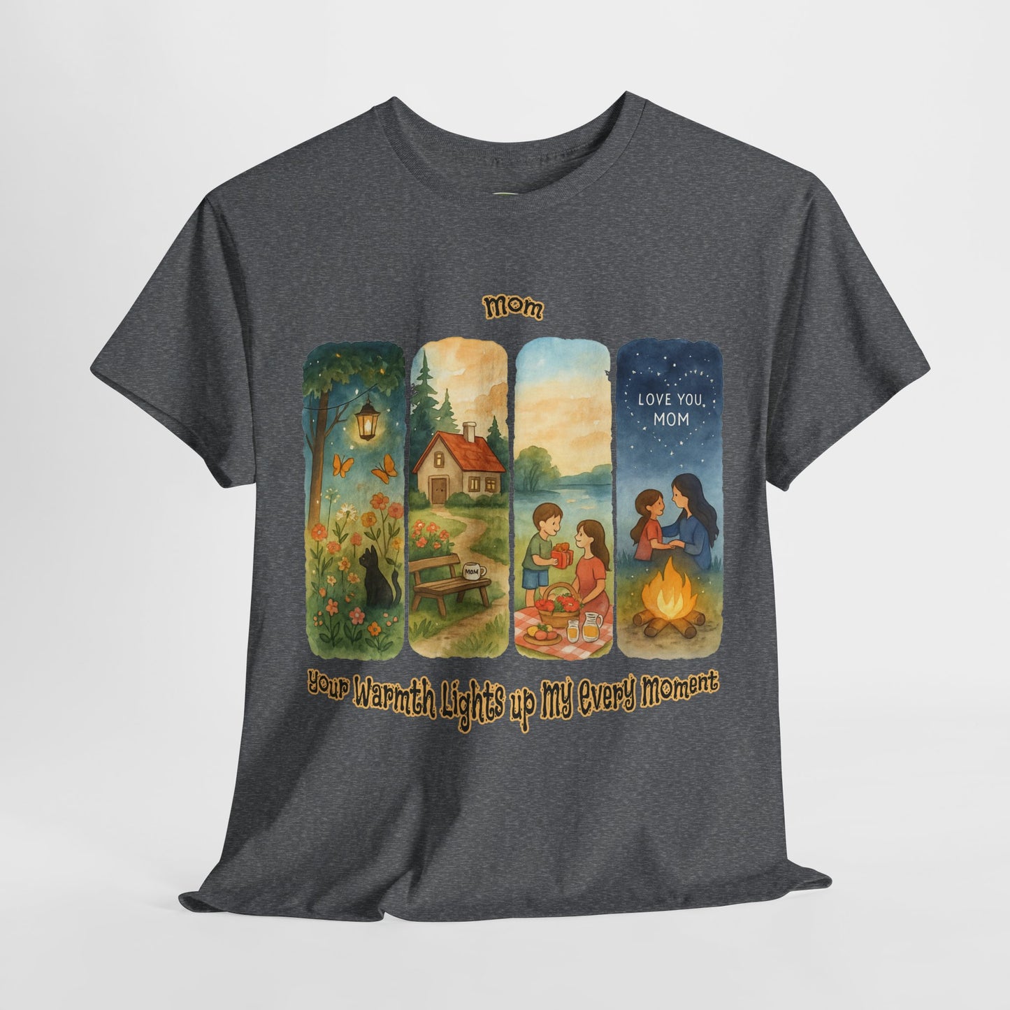 Mom Love Unisex Cotton Tee - Nostalgic & Heartwarming Gift for Mother's Day - Birthday Gift