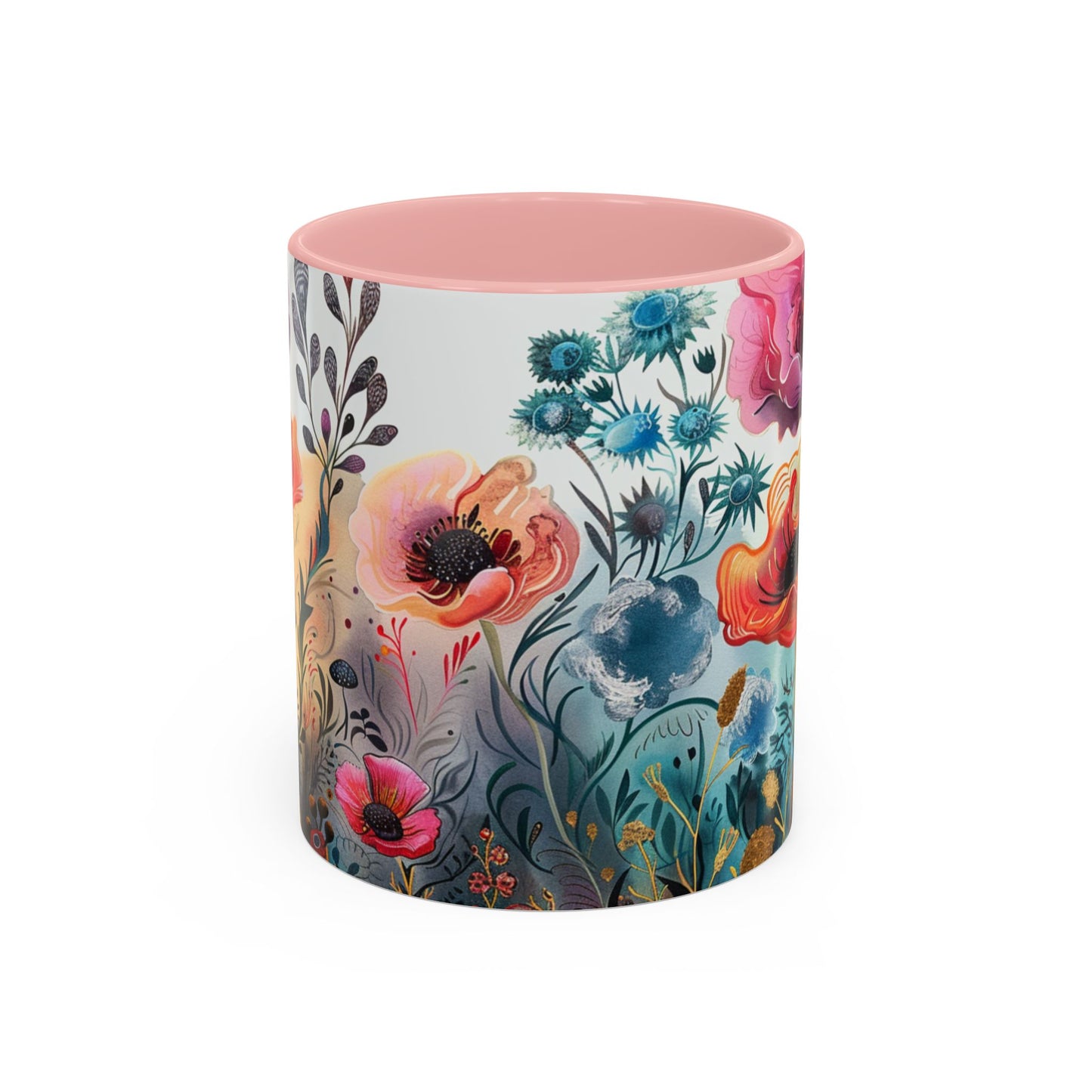 Accent Watercolor Coffee Mug, (11, 15oz)