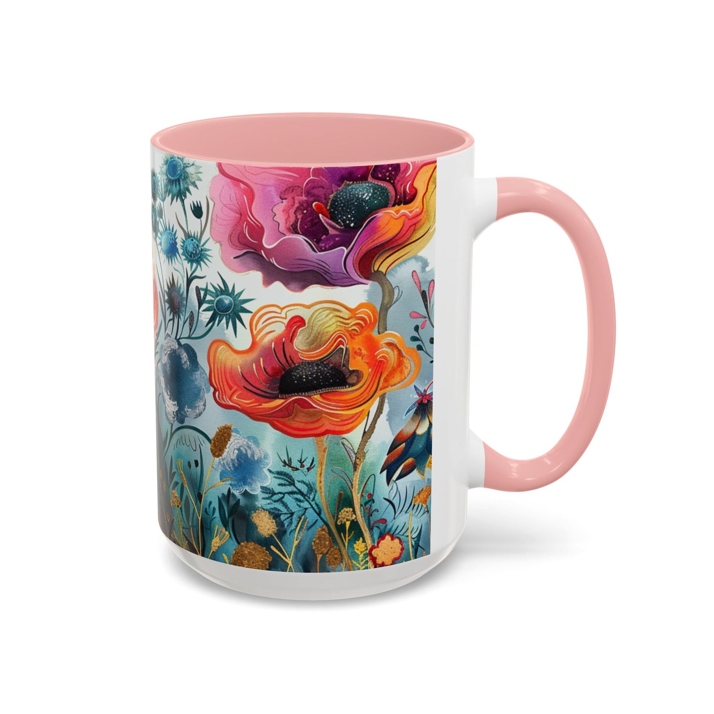 Accent Watercolor Coffee Mug, (11, 15oz)