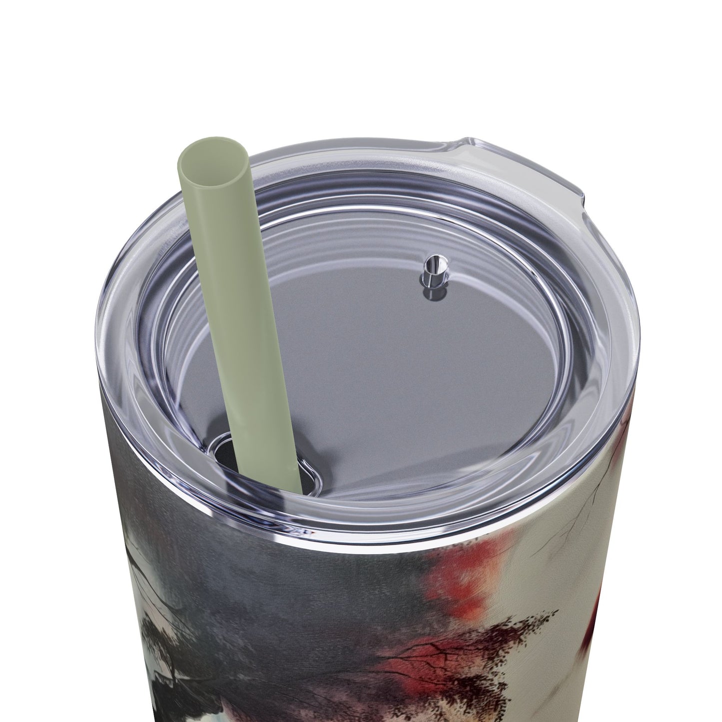 Skinny Tumbler with Straw, 20oz - Forest Insulated Tumbler