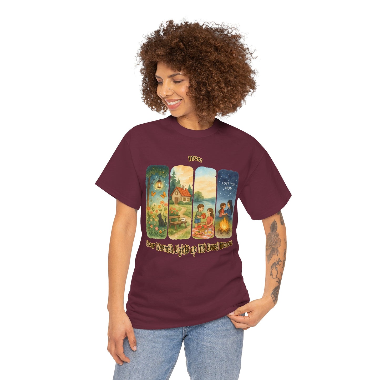Mom Love Unisex Cotton Tee - Nostalgic & Heartwarming Gift for Mother's Day - Birthday Gift