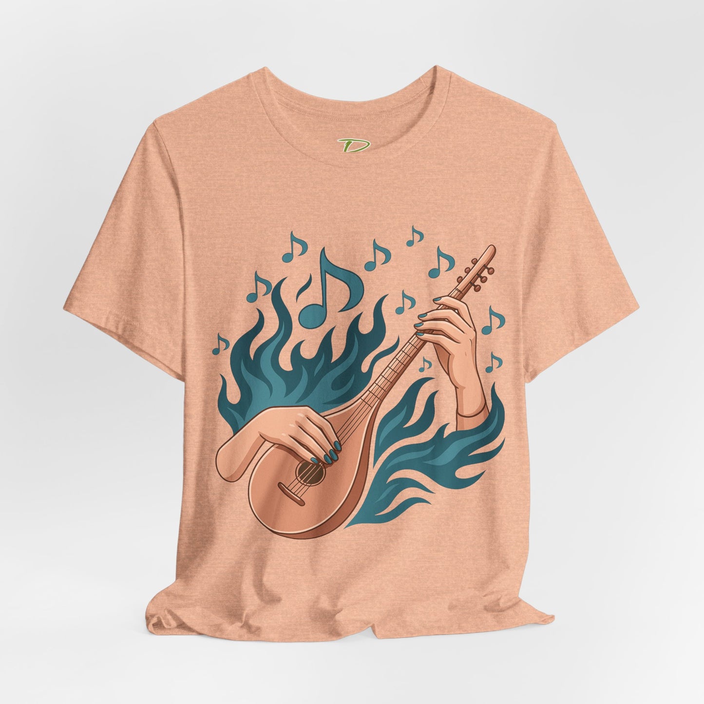 Musical Vibes Tee, Women's Graphic T-Shirt, Music Lover Gift, Casual Wear, Festival Outfit, Band Merch - Lightweight Fabric Tee