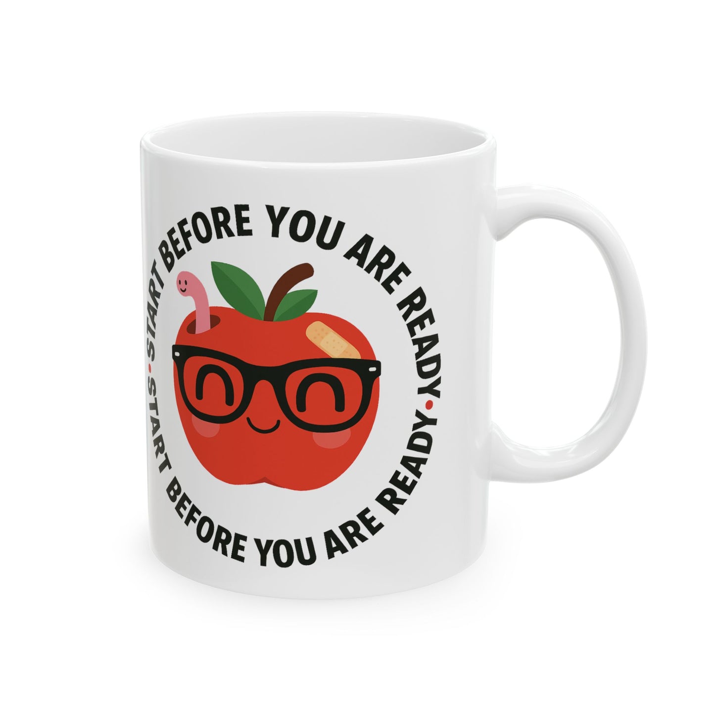 Motivational Ceramic Mug - Ideal for Self-Care, Study Sessions, Coffee Lovers, Motivational Gift