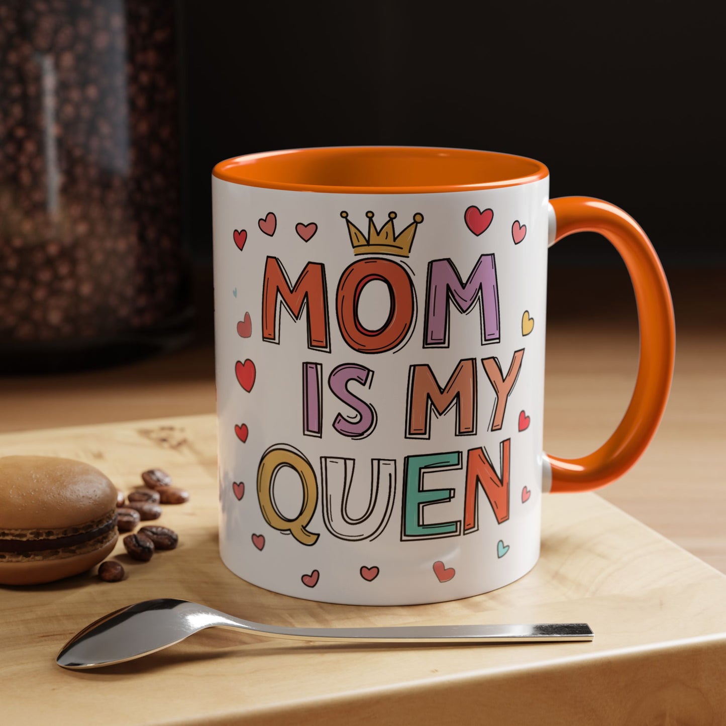 Queen Mom Accent Coffee Mug - Perfect Gift for Mother's Day - Birthday Gift