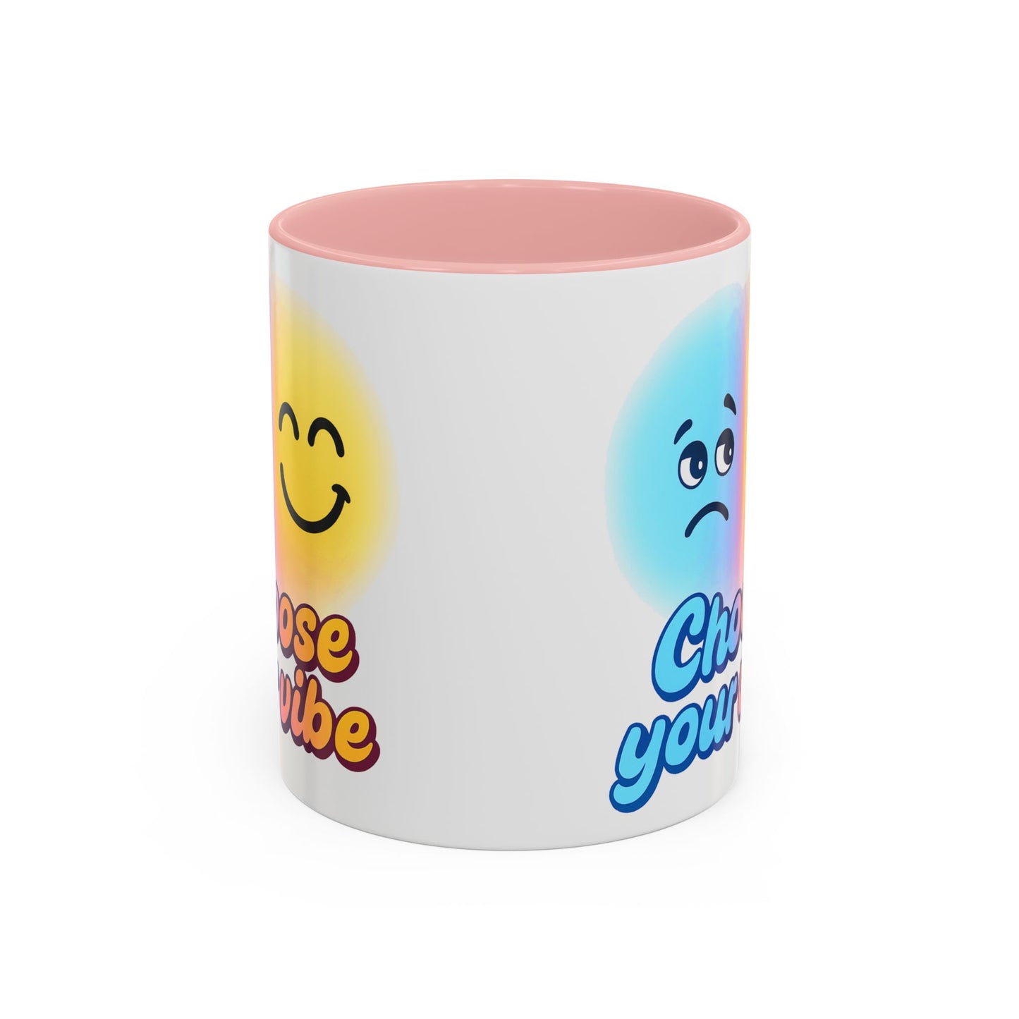 Choose Your Vibe Coffee Mug - Fun Accent Mug for Positive Energy, Happy Mood Gifts, Coffee Lovers, Unique Cup for Home or Office