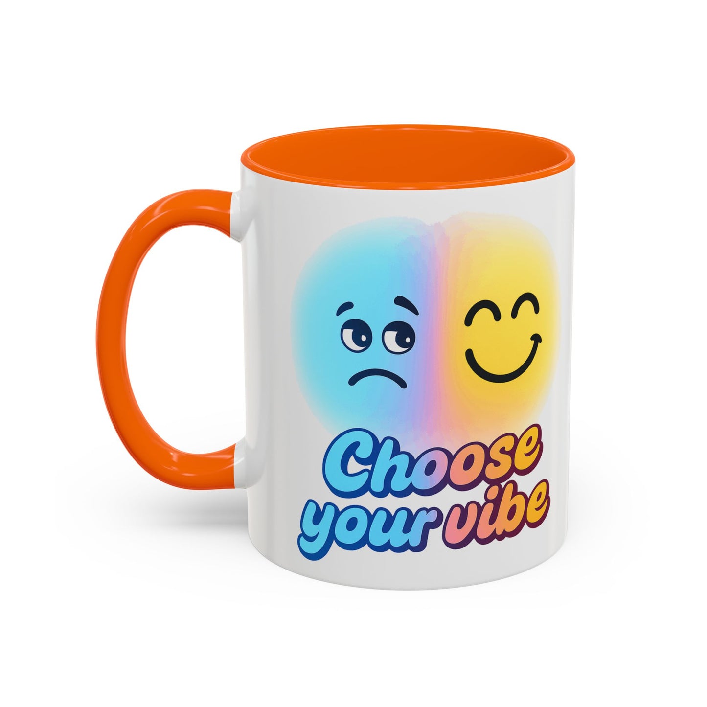 Choose Your Vibe Coffee Mug - Fun Accent Mug for Positive Energy, Happy Mood Gifts, Coffee Lovers, Unique Cup for Home or Office