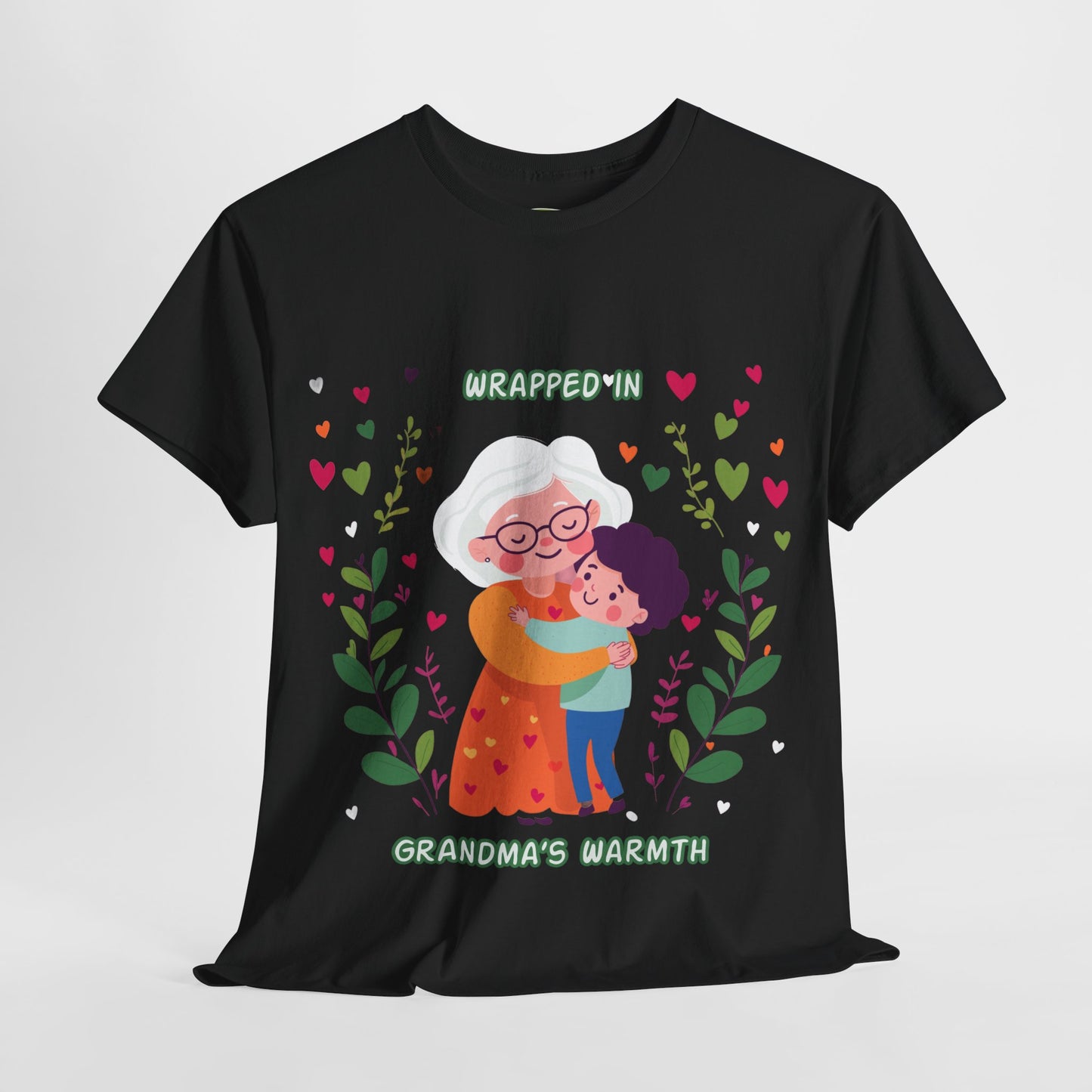 Grandma's Love Heavy Cotton Tee - Heartfelt Family Connection T-Shirt
