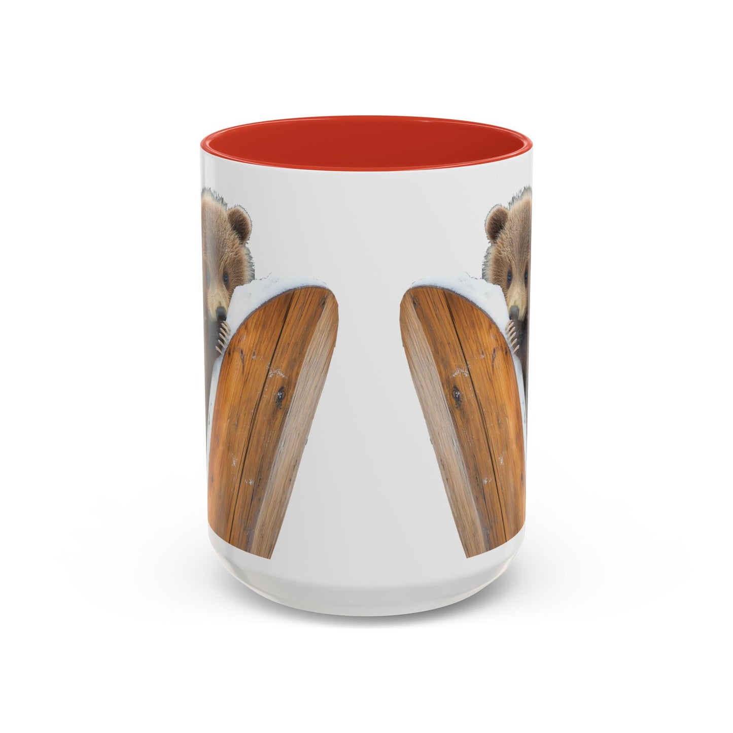 Bear Accent Watercolor Coffee Mug, (11oz, 15oz)