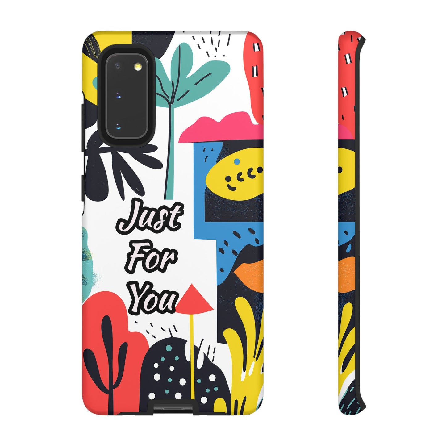 Colorful Phone Case with "Just For You" Design - Fun Gift, Unique Phone Accessory, Vibrant Design, Custom Gift Idea, Personal Touch