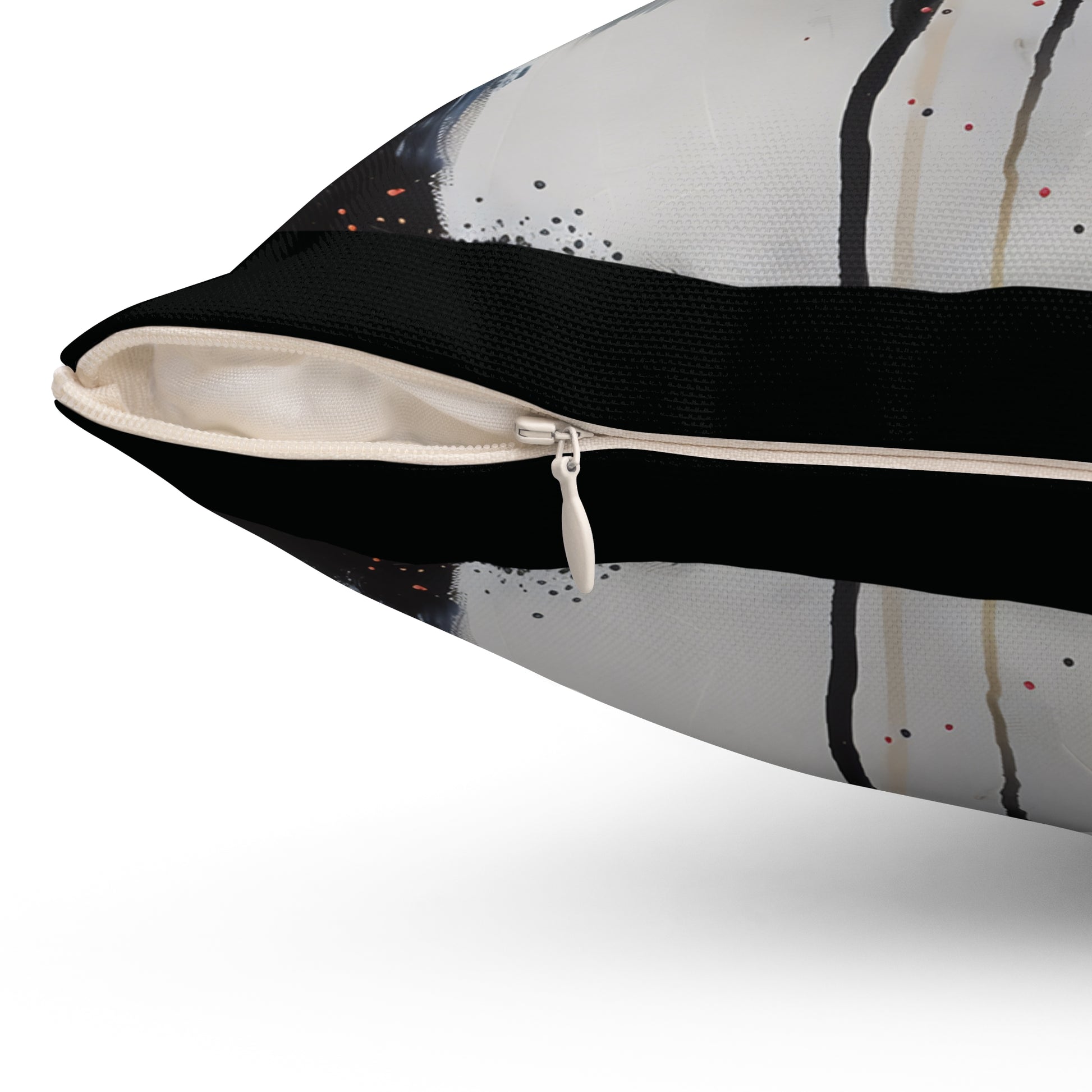 Dark floral throw pillow featuring a vivid red rose print on a black square cushion. Adds a refined and artistic touch to any room, blending beautifully with gothic interiors, romantic home styling, or modern cottagecore décor.