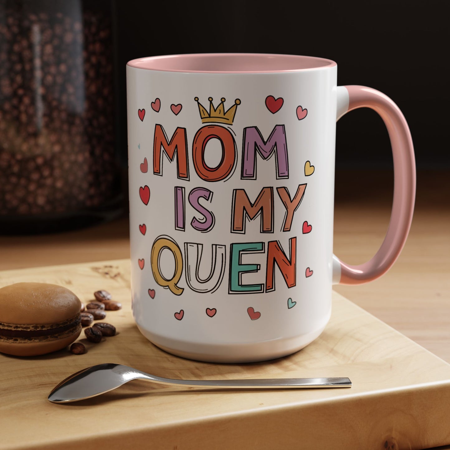Queen Mom Accent Coffee Mug - Perfect Gift for Mother's Day - Birthday Gift