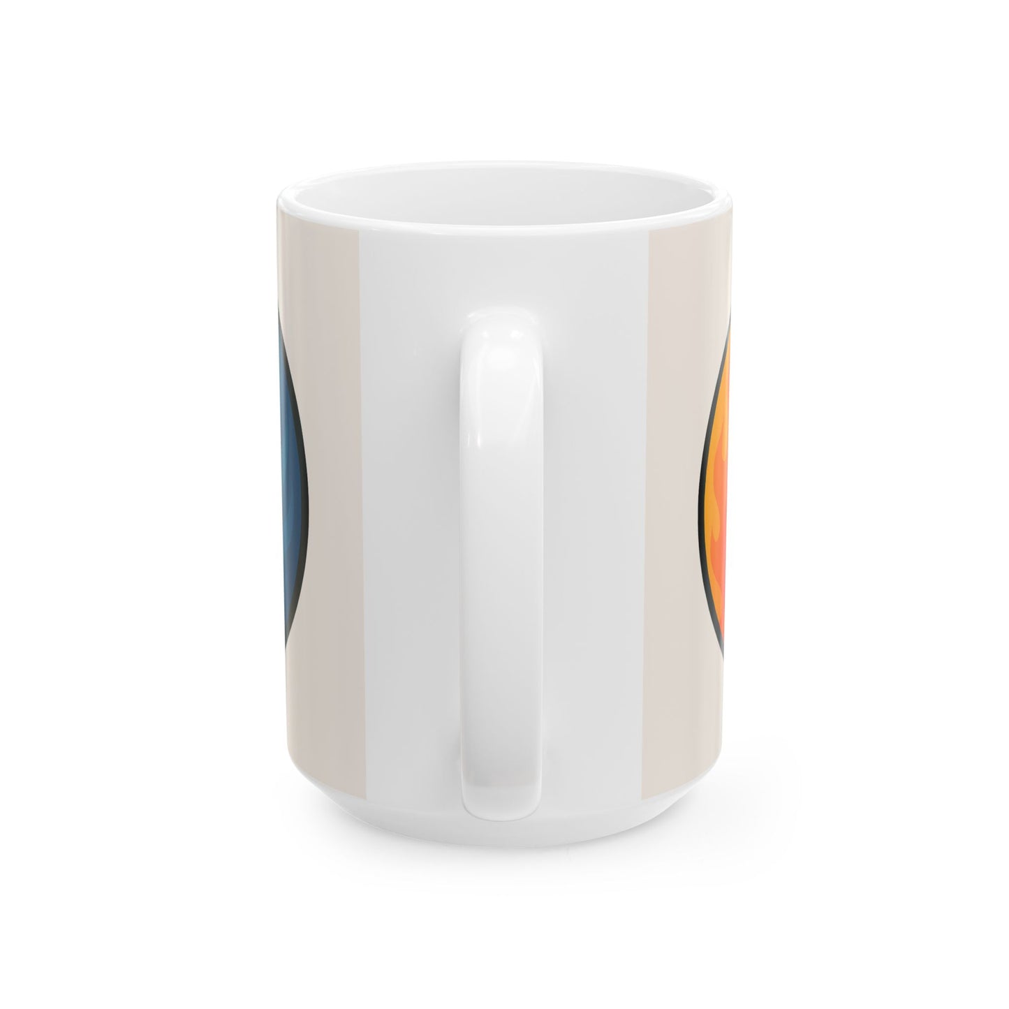 Heartwarming Ceramic Mug - Yin Yang Design for Coffee Lovers