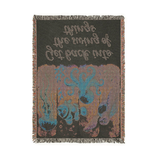 Inspirational Ocean Scene Woven Blanket - "Get Back Into The Swing of Things"