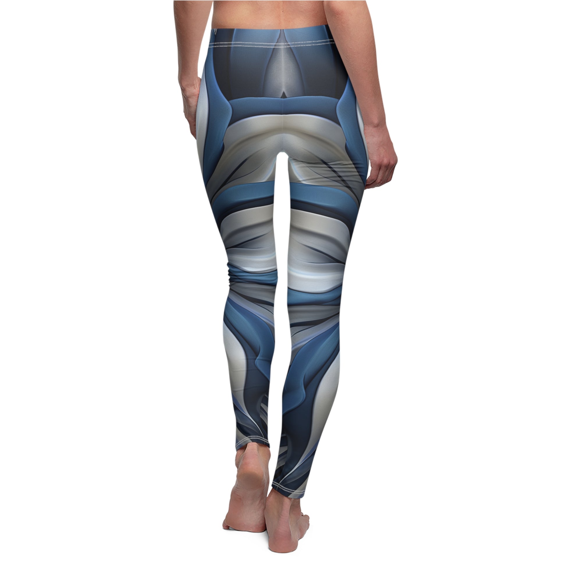 Artistic flower print leggings