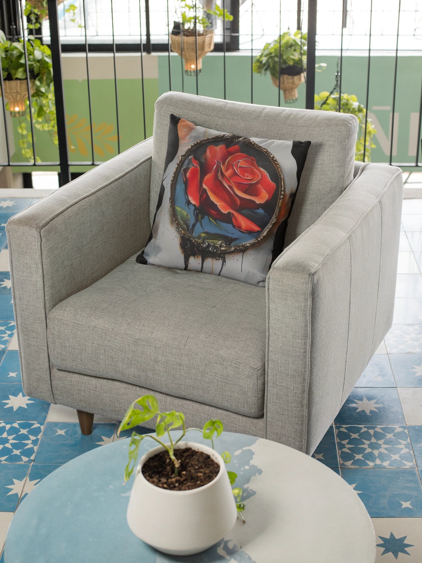 soft fabric square cushion ideal for living room or bedroom