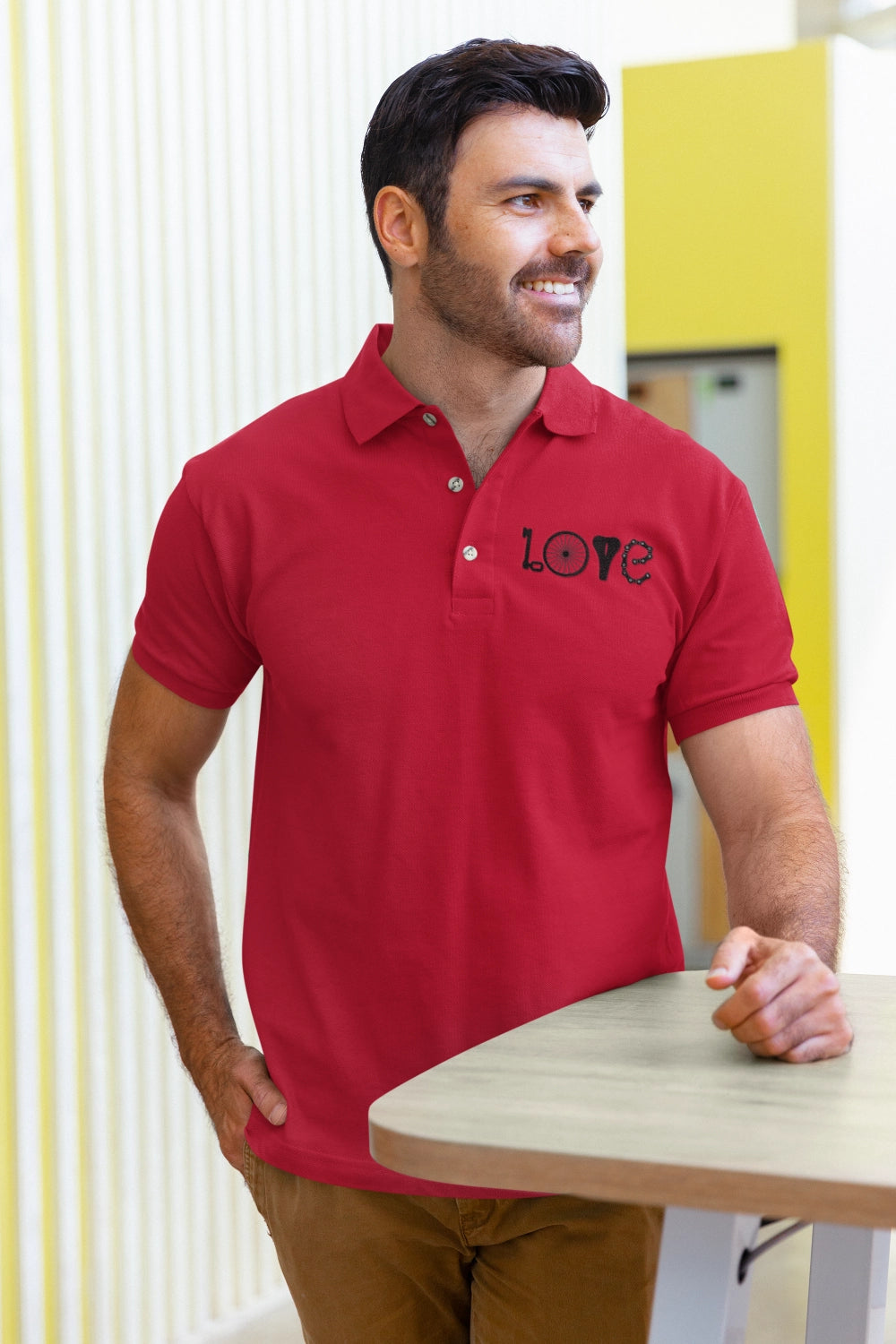 Men's Love Polo Shirt - Casual Comfort for Everyday Style