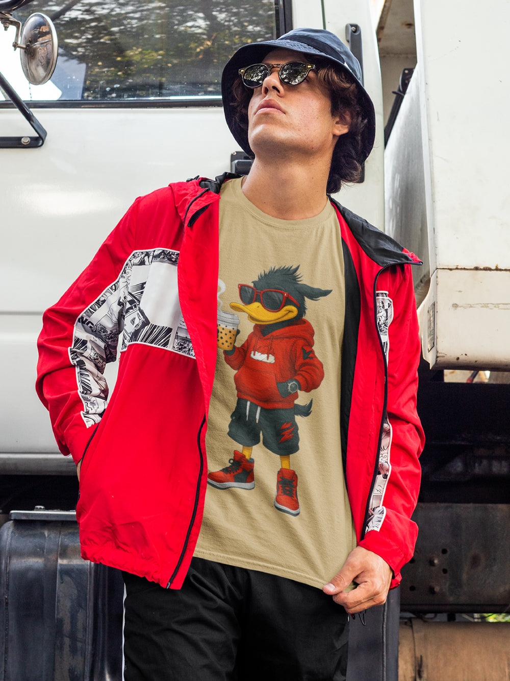 Funny Duck design tee with free shipping for men