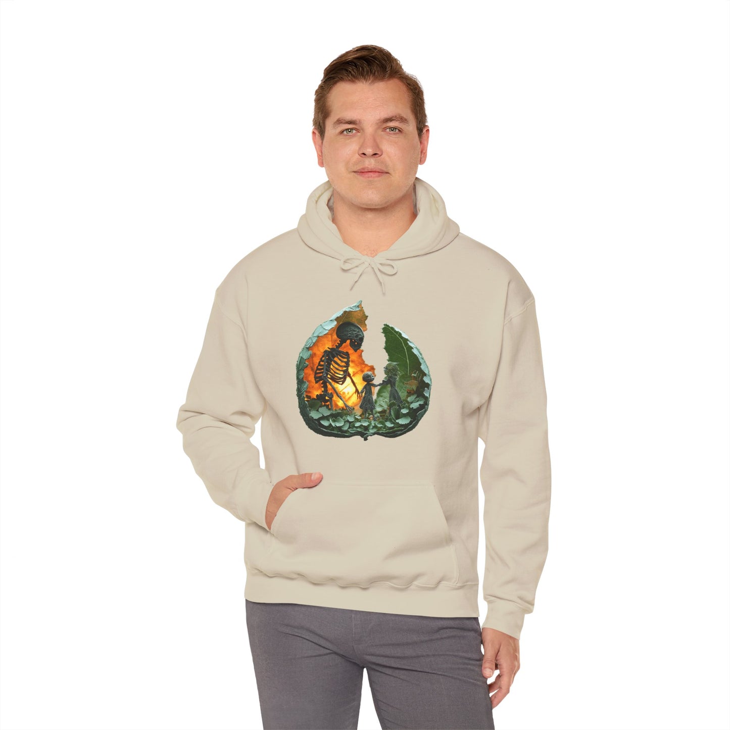 Unisex Heavy Blend™ Hooded Sweatshirt - Skeleton Design Hoodie