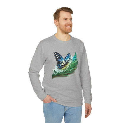 Butterfly Adidas Unisex Fleece Crewneck Sweatshirt